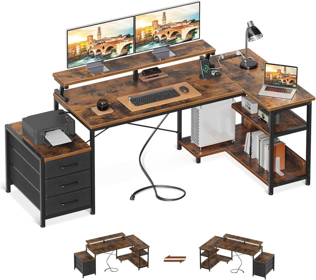 71-Inches Stylish Functional Computer Desk