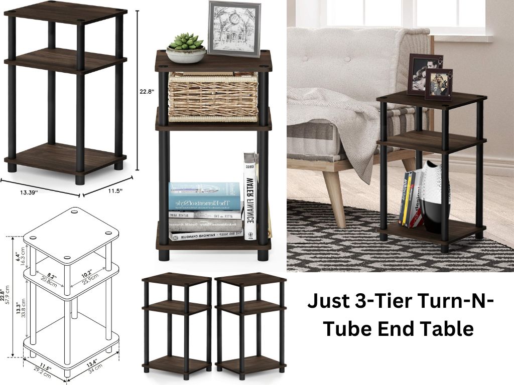 Unlocking Versatile 3-Tier Turn-N-Tube End Tables